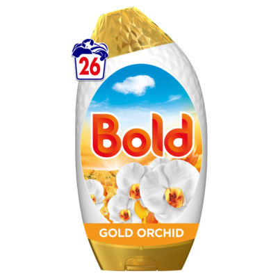 Bold Washing Liquid Gel Gold Orchid 26 Washes 858ml