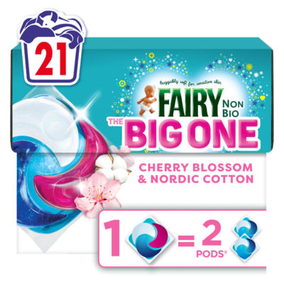 Fairy The Big One, Cherry Blossom & Nordic Cotton, PODS® 21 Washes