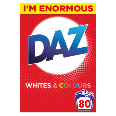 Daz Washing Powder Whites & Colours 80 Washes