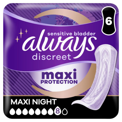 Always Incontinence Pads Ultimate Night x6