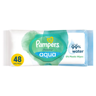 Harmonie Aqua Baby Wipes 1 Pack = 48 Baby Wet Wipes 48PK