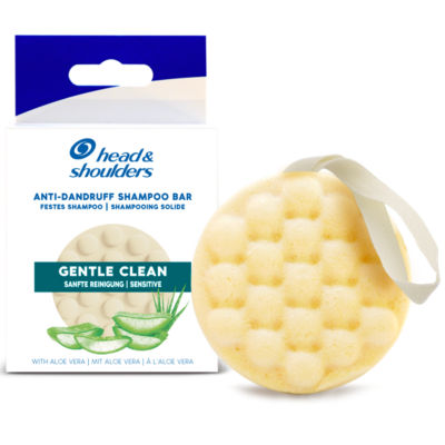 Head & Shoulders Anti-Dandruff Solid Shampoo Bar, Gentle Clean, With Aloe Vera