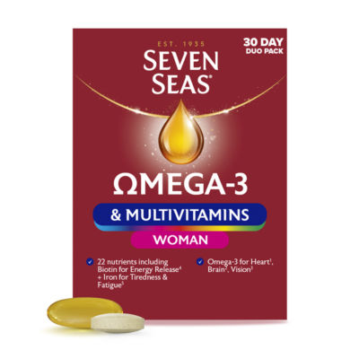 Seven Seas Omega-3 & Multivitamins Women Food Supplement Duo Pack 60s