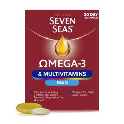 Seven Seas Omega-3 & Multivitamins Man Duo Pack 60s