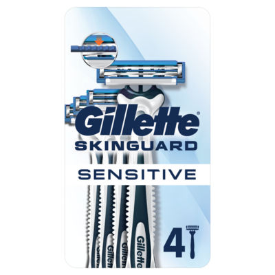 Gillette Skinguard Sensitive Disposable Razor x4