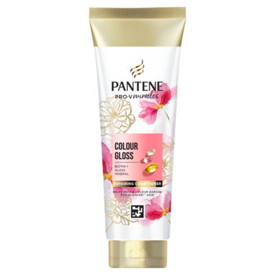 Pantene Colour Gloss With Biotin Conditioner, 275Ml. For Coloured Hair Helps Hair Shine