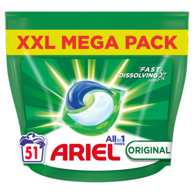 Ariel All-in-1 PODS®, Washing Liquid Capsules Original 51 Washes