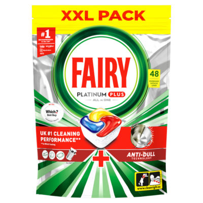 Fairy Platinum Plus Auto Dishwasher Tablets Lemon