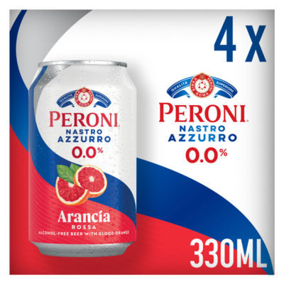 Peroni Arancia Rossa Nastro Azzurro 0.0% 4 x 330ml product image