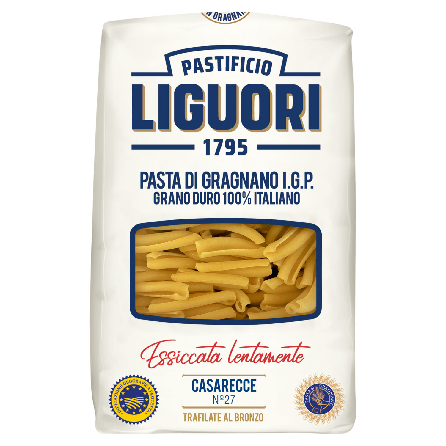 Pastificio Liguori Casarecce No.27 Durum Wheat Semolina Pasta 500g