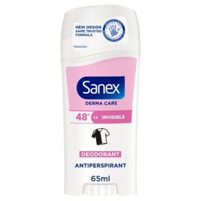 Sanex Derma Care Invisible 48-Hour Antiperspirant Stick Deodorant 65ml