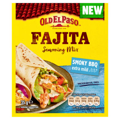 Old El Paso Fajita Smoky BBQ Extra Mild Seasoning Mix 35g