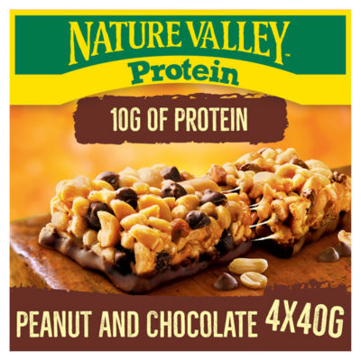 Nature Valley Protein Peanut & Chocolate Cereal Bars 4 x 40g (160g)