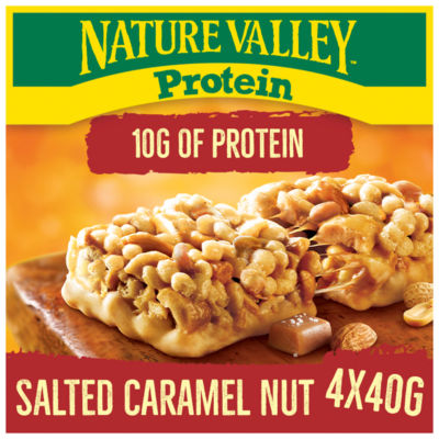 Nature Valley Protein Salted Caramel Nut Cereal Bars 4 x 40g