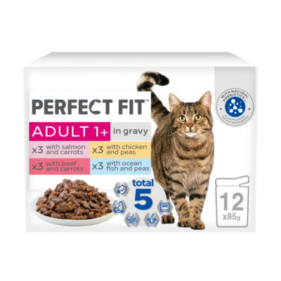 Perfect Fit Cat Food Pouches Mixed 12 x 85g
