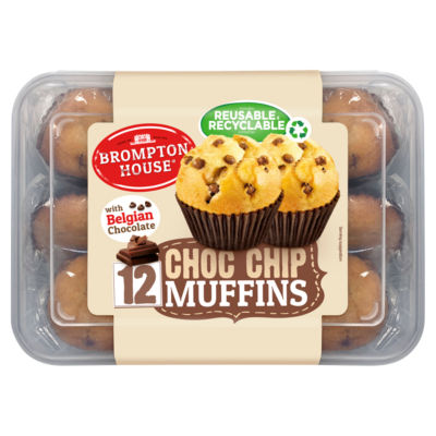 Brompton House Choc Chip Muffins with Belgian Chocolate