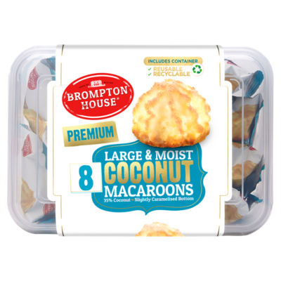 Brompton House Coconut Macaroons 8 x 33.5g