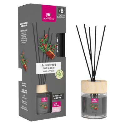 Cristalinas Sandalwood and Cedar Reed Diffuser