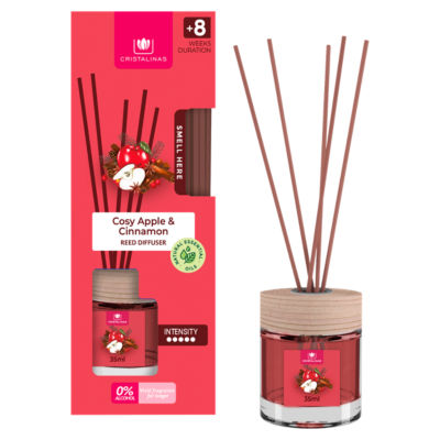 Cristalinas Cosy Apple & Cinnamon Reed Diffuser 35ml