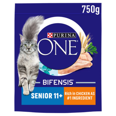 Purina Senior 11+ Chicken Dry Cat Food 750G