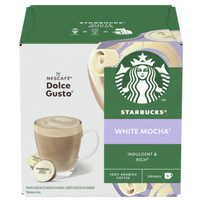 Starbucks by Nescafe Dolce Gusto White Mocha Coffee Pods x12 123g