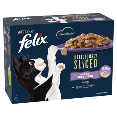 Felix Deliciously Sliced Mixed Selection in Jelly Wet Cat Food 12x80g