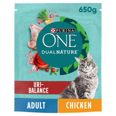 Purina One Dual Nature Uri-Balance Chicken Dry Cat Food 650g