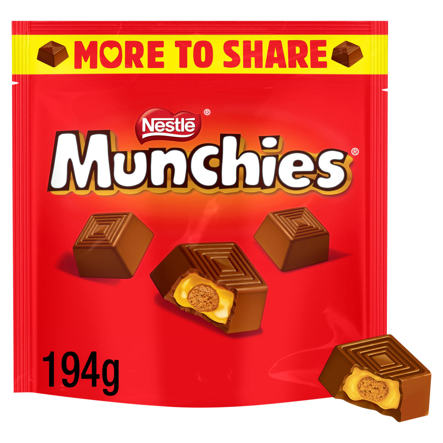 Munchies Milk Chocolate & Caramel Sharing Bag Sweets 194g