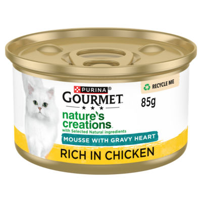 Gourmet Nature's Creations Gravy Heart Chicken Wet Cat Food 85g