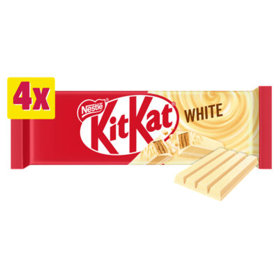 KitKat 4 Finger White Biscuit Bar 4 Pack Multipack 166g