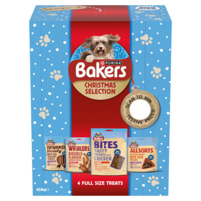 Bakers Christmas Dog Treats Selection Box 458g