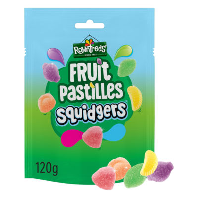 Rowntrees Rowntree’s Fruit Pastilles Squidgers Sweets Sharing Bags 120g