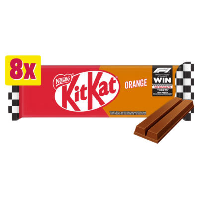 KitKat 2 Finger Orange Chocolate Biscuit Bar 8 Pack Multipack