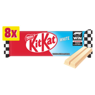 KitKat 2 Finger White Biscuit Bars 8 Pack Multipack 165.6g