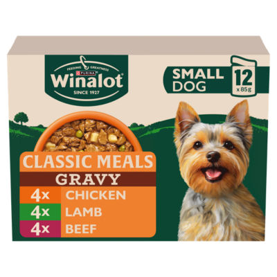 Winalot Meaty Chunks Small Dog Mixed In Gravy Wet Dog Food 12X85g