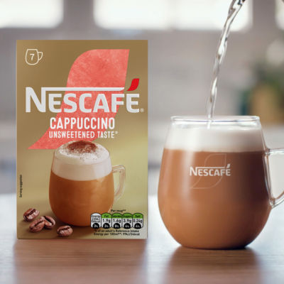 Nescafe Cappuccino Unsweetened Taste Instant Coffee 7 x 14.2g