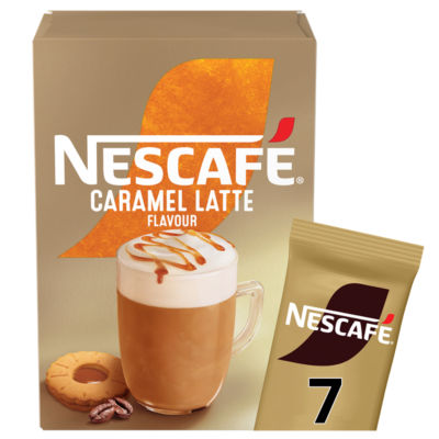 Nescafe Caramel Latte Instant Coffee 7 X 17G Sachets