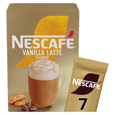 Nescafe Vanilla Latte Instant Coffee 7 X 18.5G Sachets