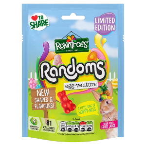 Rowntrees Limited Edition Randoms Egg - Venture Sweets Sharing Bag 130g