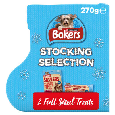 Bakers Dog Treats Christmas Selection Stocking 270g