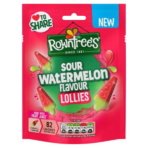 Rowntrees Sour Watermelon Flavour Lollies 130g