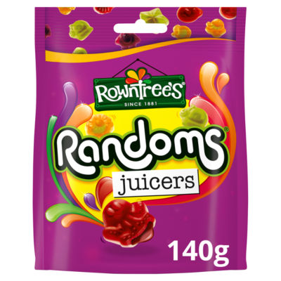 Rowntrees Rowntree's Randoms Juicers Sweets Sharing Bag 140g