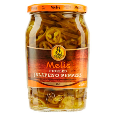 Melis Pickled Jalapeno Peppers Hot 650g