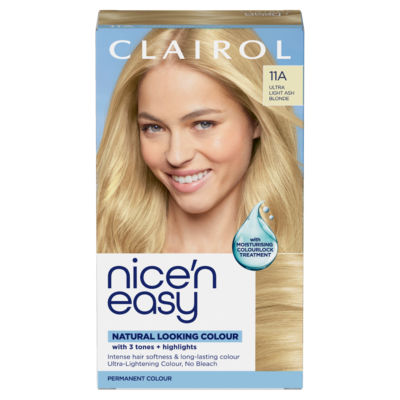 Clairol Nice’n Easy Nice'n Easy Permanent Hair Dye, 11A Ultra Light Ash Blonde