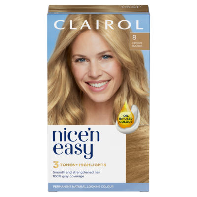 Clairol Nice’n Easy Clairol Nice ‘N Easy Medium Blonde 8 Hair Dye