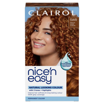 Clairol Nice'n Easy Permanent Hair Dye 5WR Medium Warm Auburn
