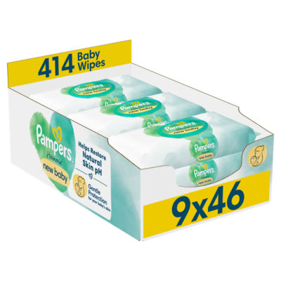 Harmonie New Baby Wipes Plastic Free 9 Packs = 414 Baby Wet Wipes 414PK