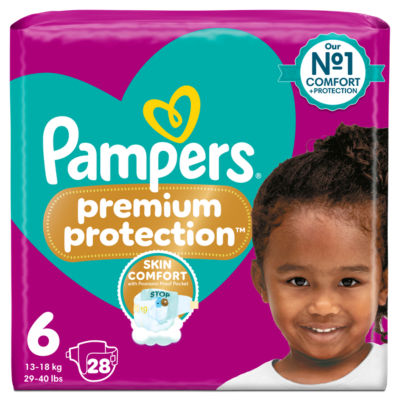 Pampers Premium Protection Size 6 28 Nappies