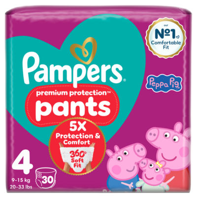 Pampers Premium Protection Pants Size 4, 30 Nappies,Peppapig