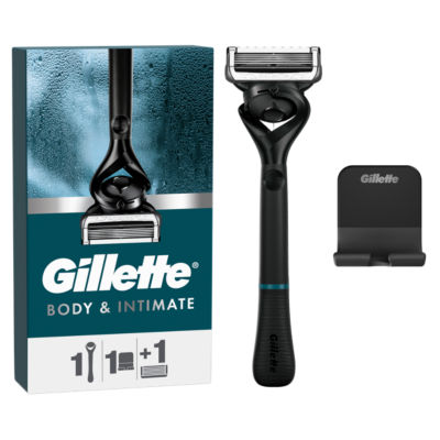 Gillette Body and Intimate Razor for Men, 1 Handle, 1 Blade Refill